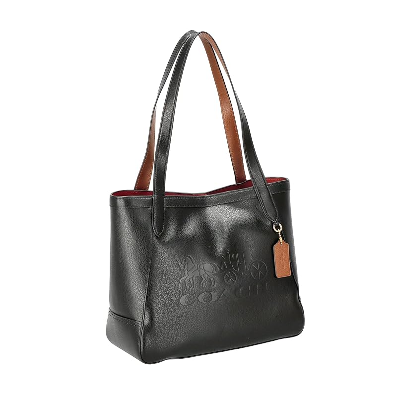 【並行輸入美品】COACH ブラック トートバッグ 大容量で使いやすい COACH 並行輸入 コーチ トートバッグ クロスグレイン C4084